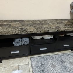 Entertainment Center Marble Top