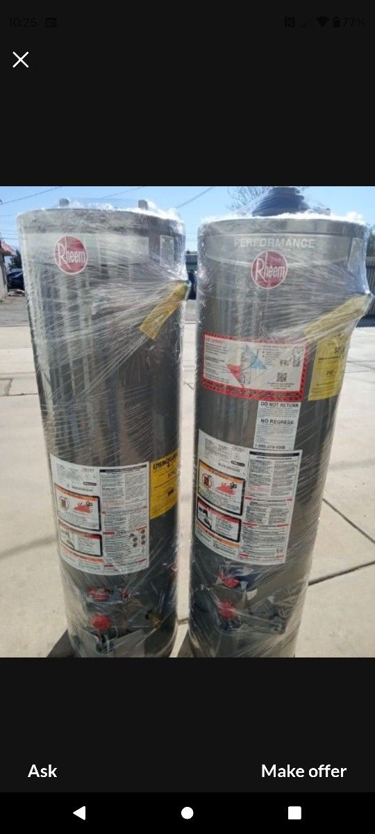 Gas Water New Display Models 40and 50gal With 1yr Wrrty