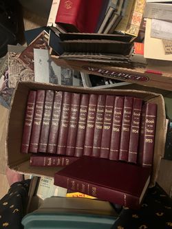 Britannica book of year 1953 through  1968 newer 16 books in total