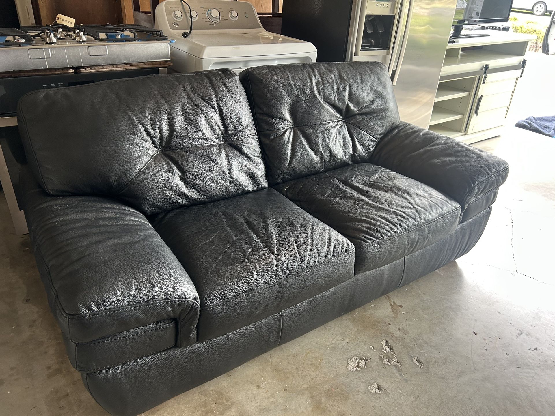 Leather sofa