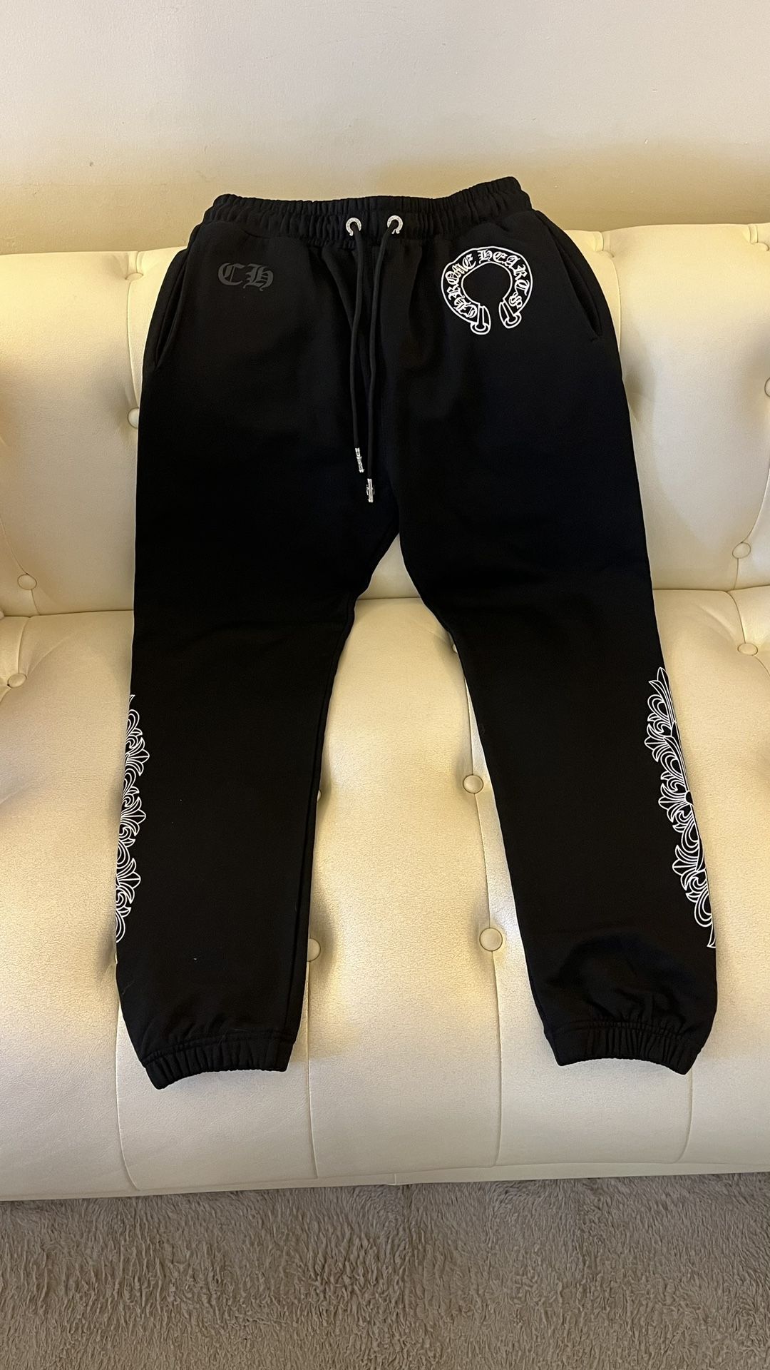Chrome Hearts Black Joggers