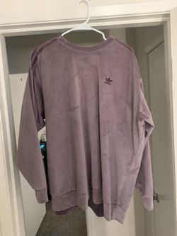 (Large) Purple Suede Adidas Crew Neck