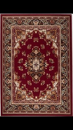 Brand new Traditional Design Area Rug size 8x11 nice red carpet