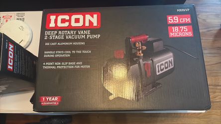 Deep rotary vane 2- stage vacuum pump