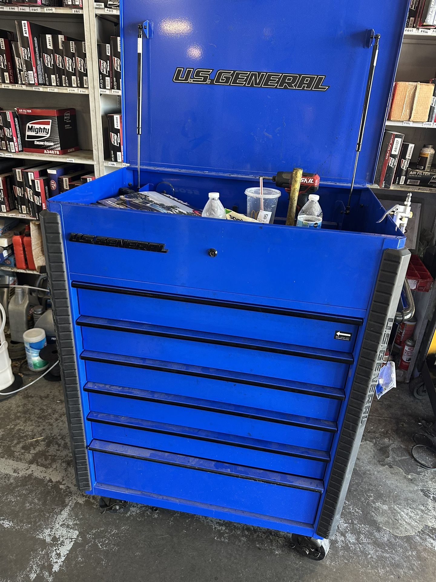 New Us General Tool Box With Tools