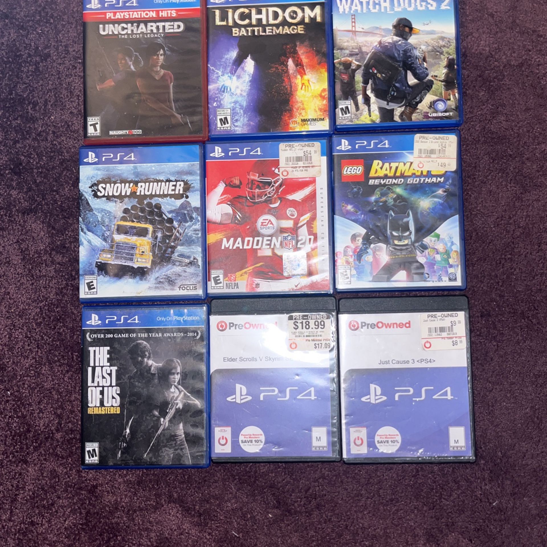 PS4 And Wii Games