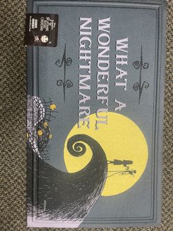 Nightmare Before Christmas Rubber Doormat