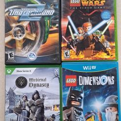 Video Game Lot, Original Xbox/Xbox Series X, & Wii U