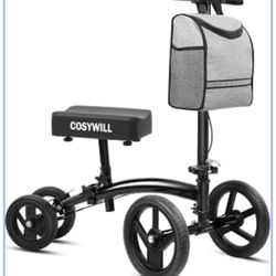 COSYWILL Steerable Knee Scooter,Economy Knee Walker,Black (N122)