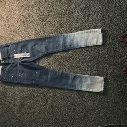 Blue  And White Purple Brand Jeans