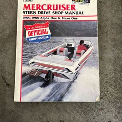 boat, MerCruiser sterndrive manual and OMC tuneup and repair manual