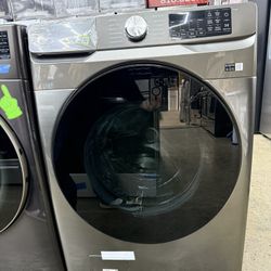 Brand new Samsung 4.5 cu. ft. Smart High-Efficiency Front Load Washer in Platinum with Super Speed