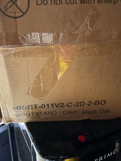 Black night stand