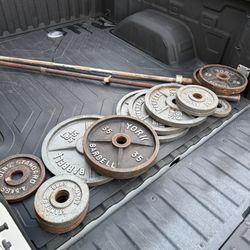 2” Olympic Weight Plates 2.5lb-45lb (.80/Pound)