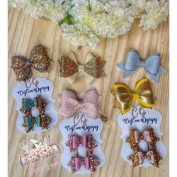 Little Girl Hair Bows / Moños Para El Pelo