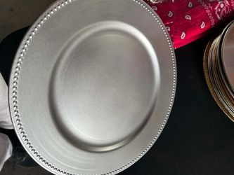 Matte Silver Charger Plates