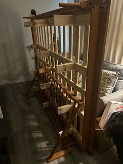 Queen size solid Wooden bed frame