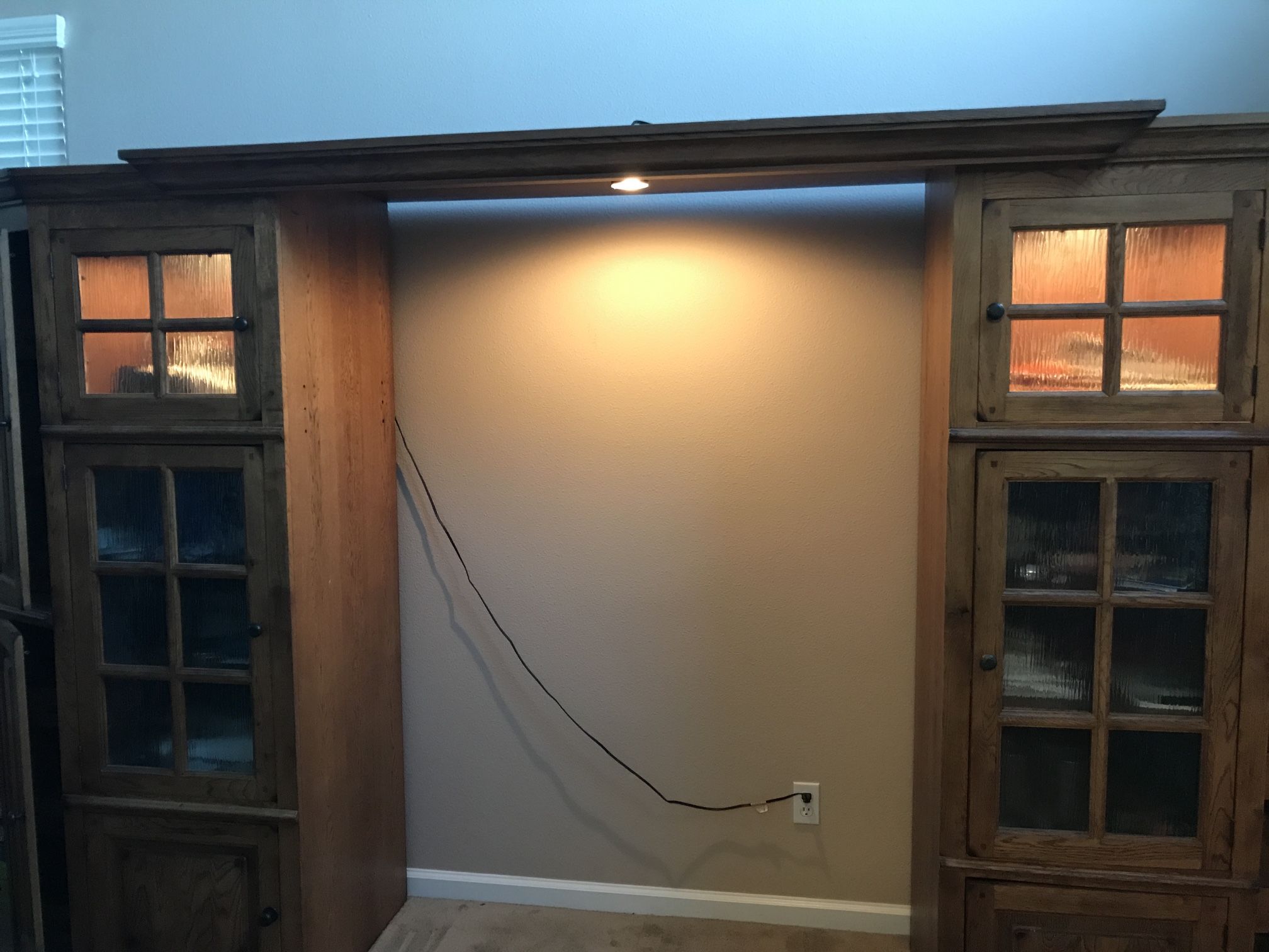 Solid Oak Entertainment Center