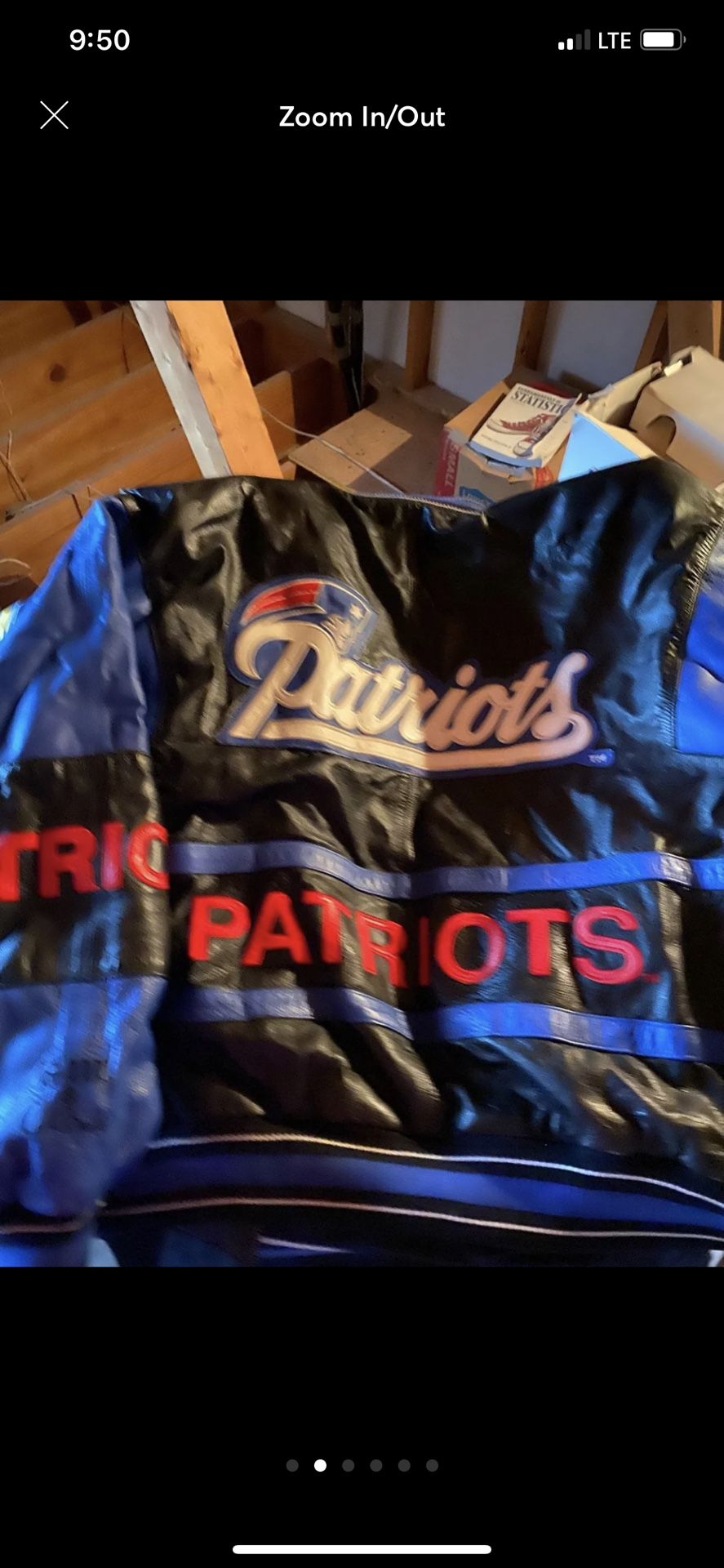 Patriots G III Leather Jacket Throwback