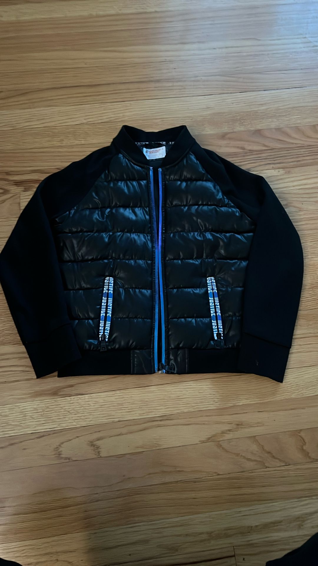 Justice Girl Black Jacket Size 12