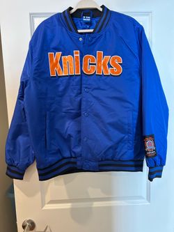 NEW YORK KNICKERBOCKERS Vintage SNAP BUTTON JACKET  👀  NEW  Eastern Conference