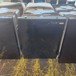 Ge 24 Inch Built In Dishwasher Front Control Black Stainless 