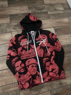 Asaali Black & Red Full-Zip Hoodie (Size M)