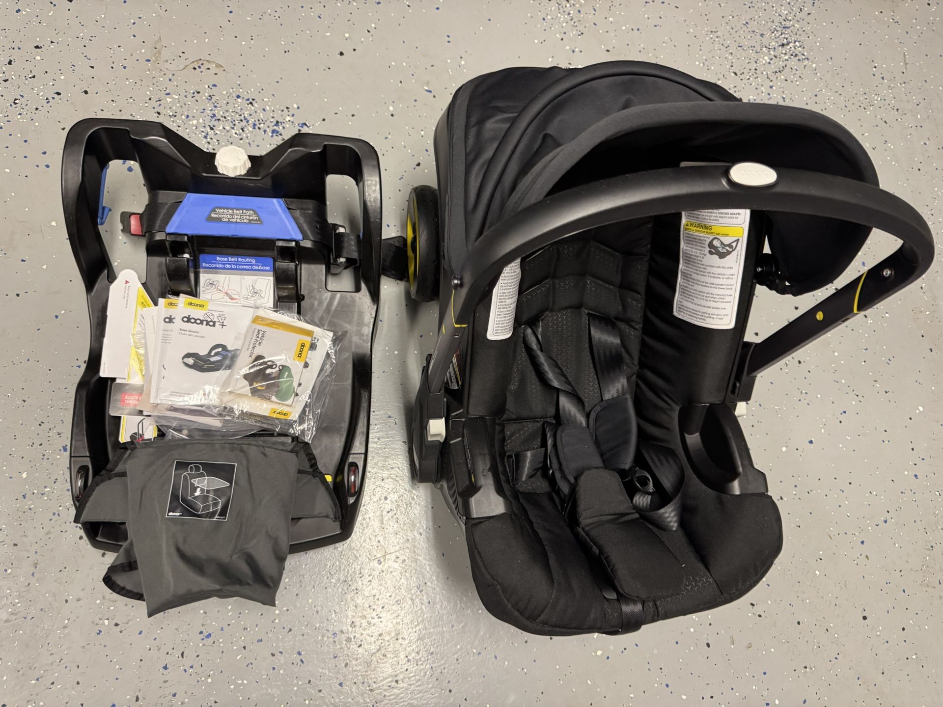 Doona Car Seat & Stroller, Nitro Black - All-in-One Travel System