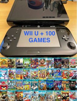 NINTENDO WII U with 1TB hard drive and over 100 WII U GAMES