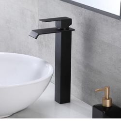 Black Bathroom Sink Faucet, Matte Gold And black And Nickel F16B $40