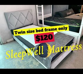 Twin size bed frame only