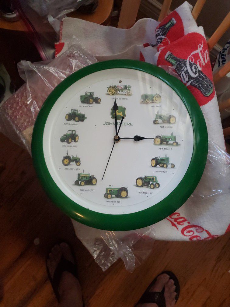 John Deere Tractor Clock Works