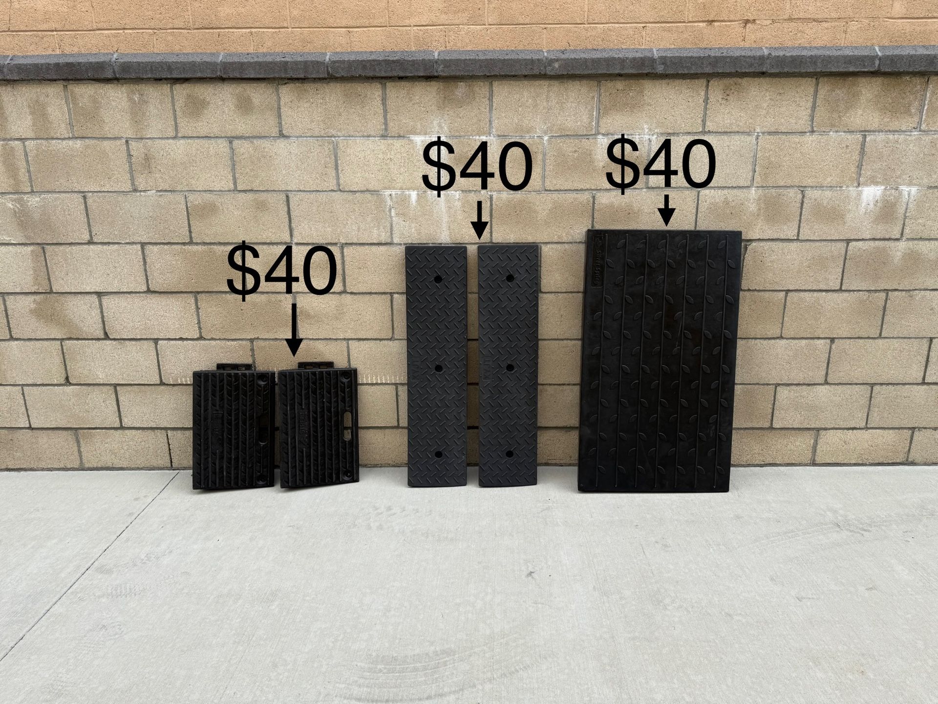 NEW Driveway/Curb Rubber Ramp Threshold For Sidewalks, Cars, Wheelchairs, Motorcycles **SEE PHOTO FOR PRICING**