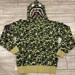 Bape Hoodie Green - Sizes M & L