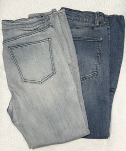 Charlotte Russe Refuge High Rise Stretch Skinny Jeans 2 PAIRS Size 8 - Good Preloved Condition