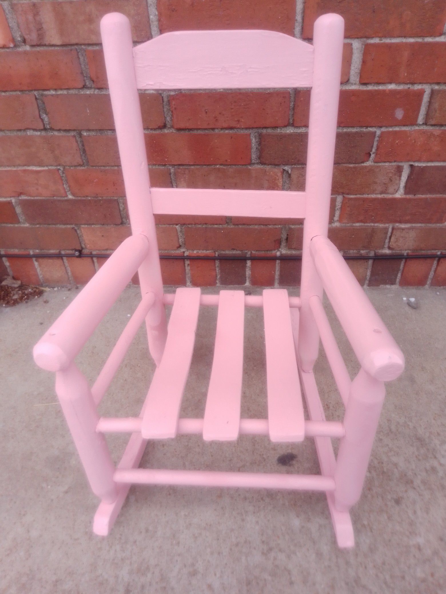 Antique child/doll wooded rocking chair