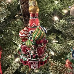 Kurt S Adler Noble Gems Glass Ornament St. Basil’s Cathedral