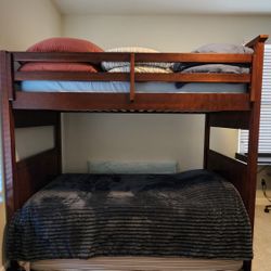 Twin Bunk Bed and 2 end tables