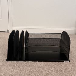 Black desk organizer (Sacco)