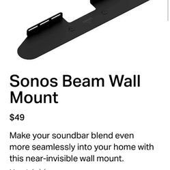 Sonos Beam Mount Black