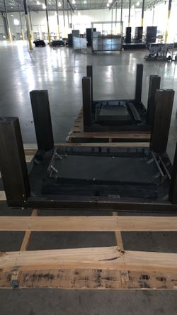 Wood dining table & chairs