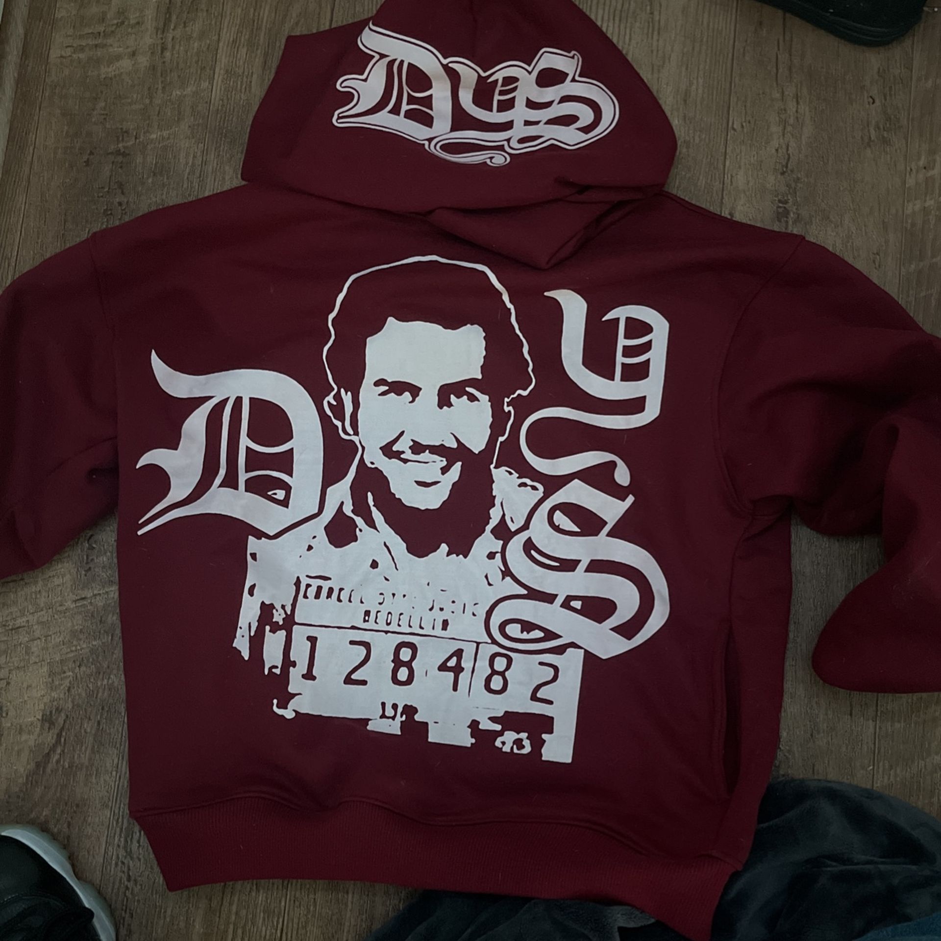 Dys hoodie in red Lmk