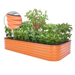 17'' Tall 4x8 Metal Raised Garden Beds (10 in 1)