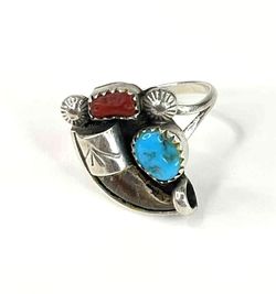 Sterling Silver Navajo Ring By Ernest Hawthorne Ring Size 8