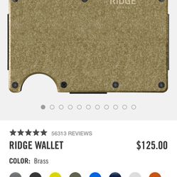 18k Gold Ridge Wallet 