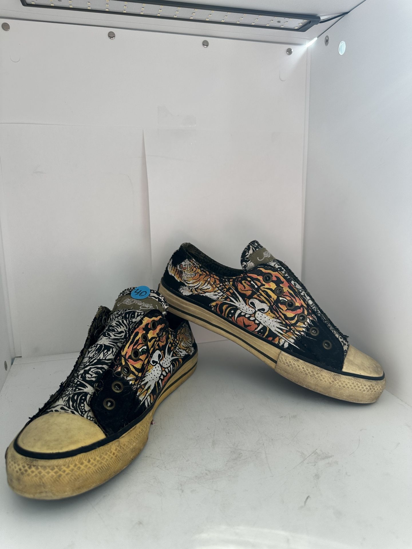 Vintage Ed Hardy shoes.
