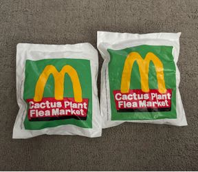 2 UNOPENED McDonald’s x Cactus Plant Flea Market Toy Figure NEW