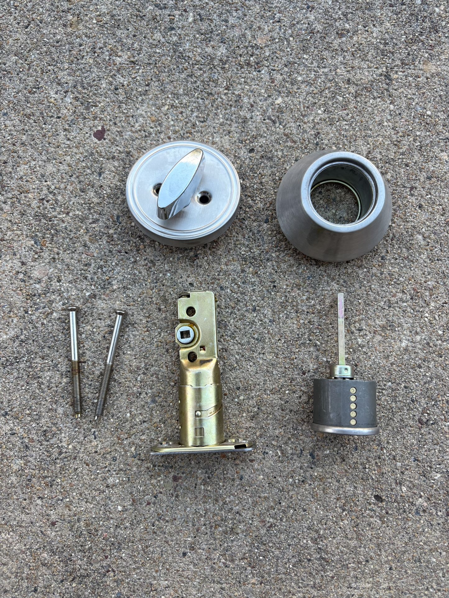 Used Defiant Stainless Steel Single Cylinder Deadbolt