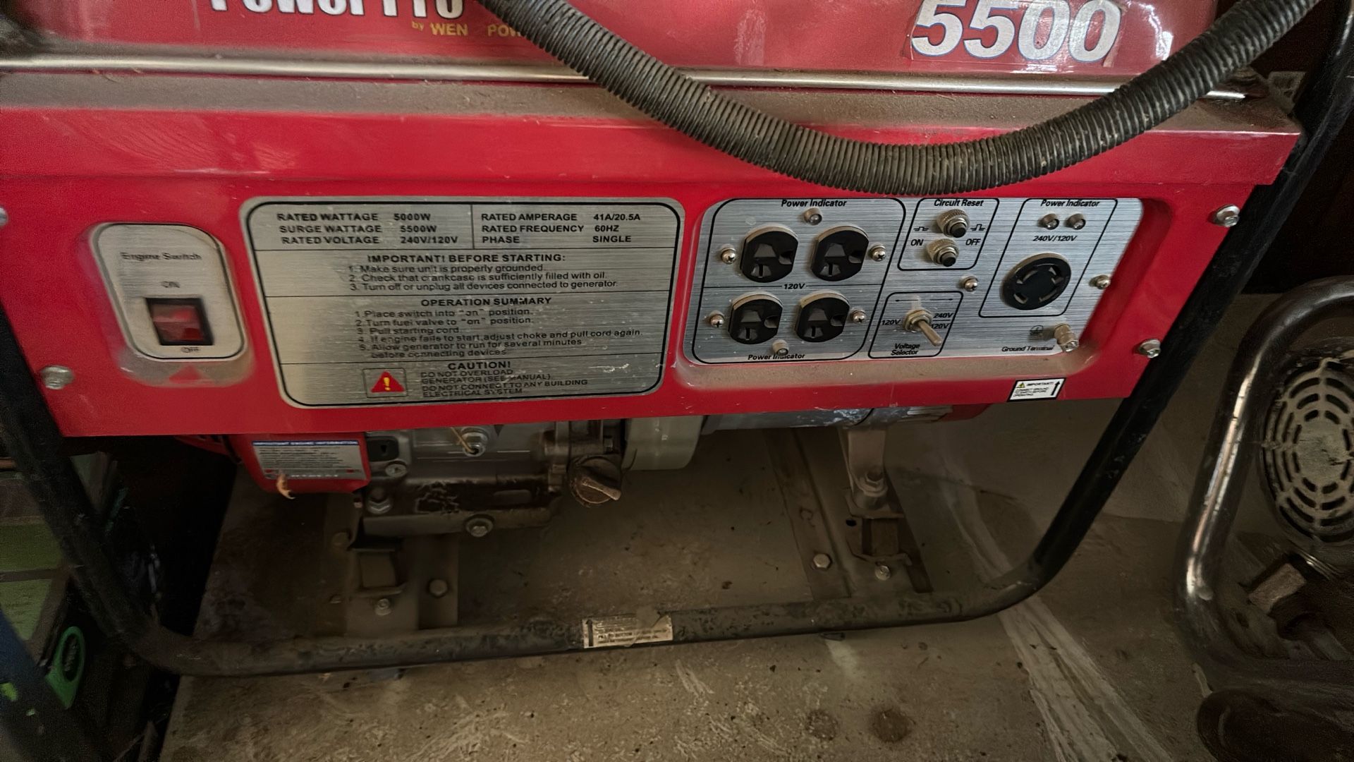 Power Pro 5500 Generator