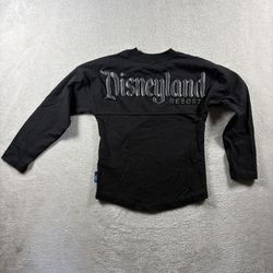 Disney Disneyland Resort Spirit Jersey Kids Size 4 Black Long Sleeve Shirt#4A